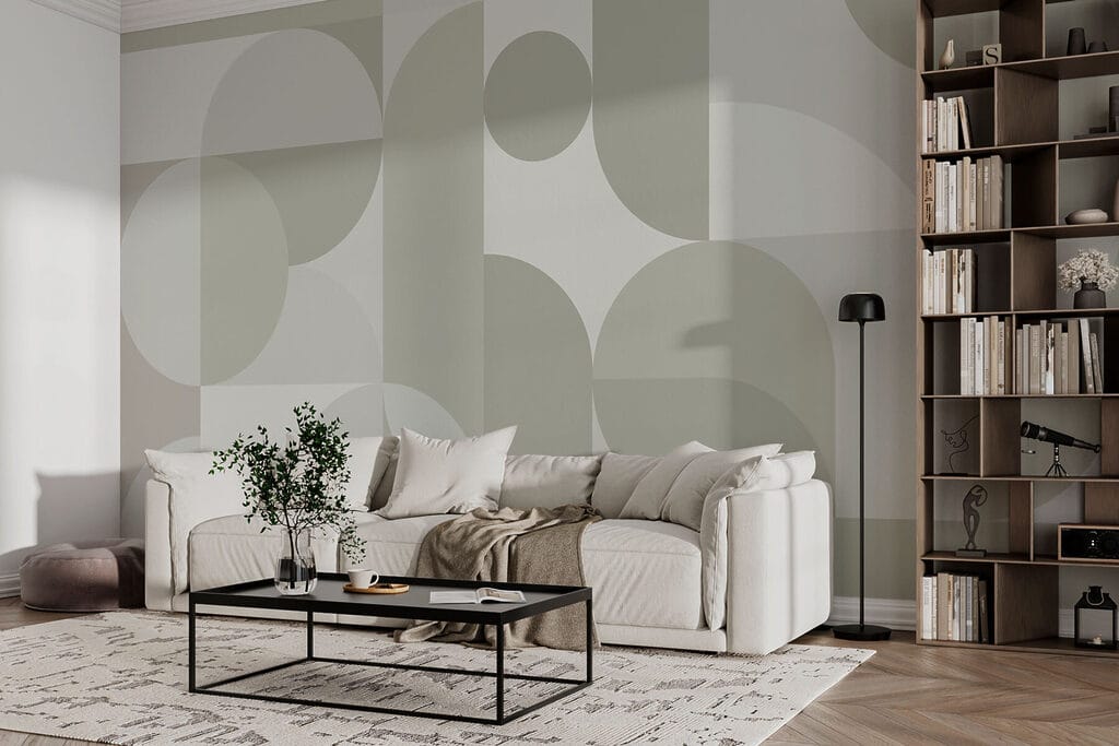 Grey and white geometric pattern