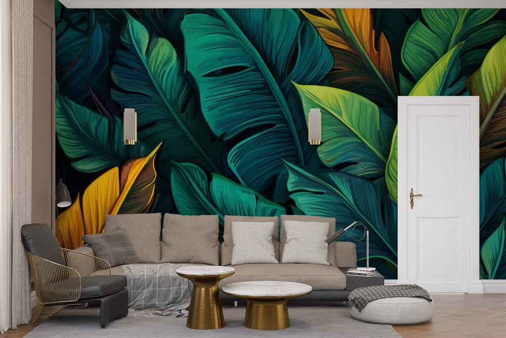 Group of colorful leaves Group of colorful leaves