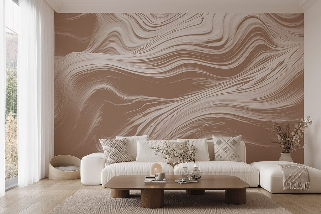 White swirls on a surface White swirls on a surface