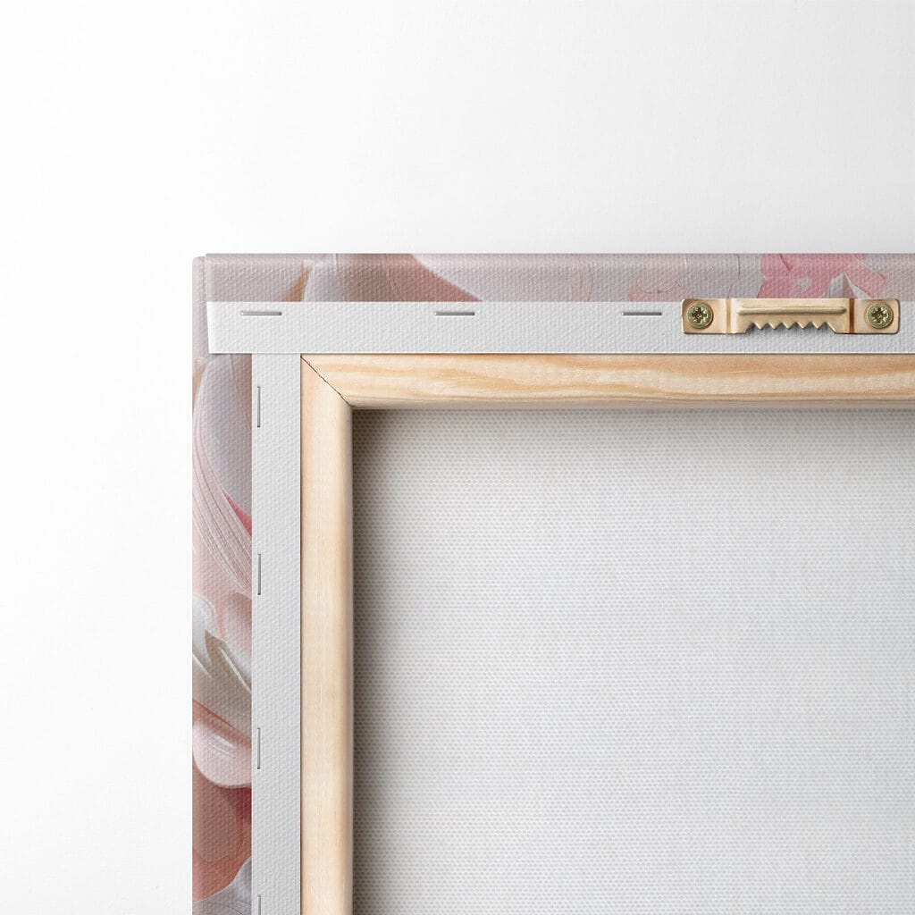 White flowers on a pink background