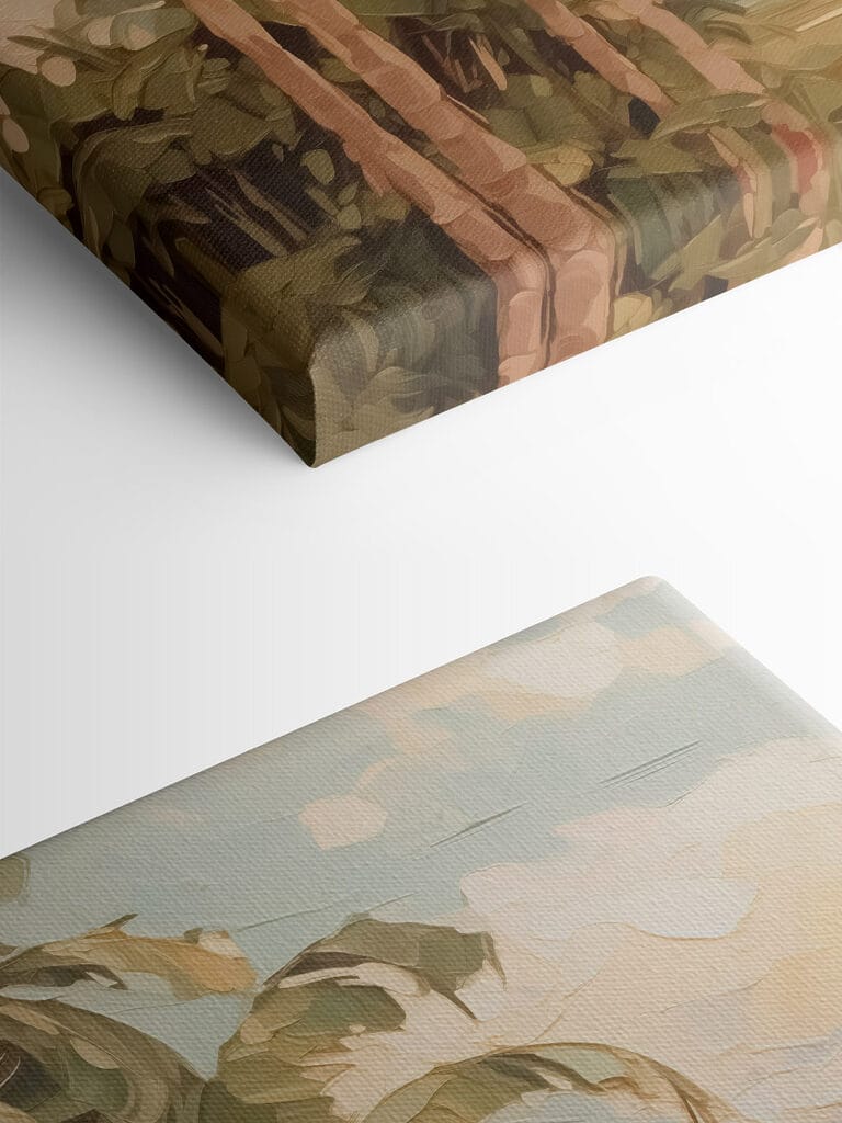 Painting of palm trees Painting of palm trees