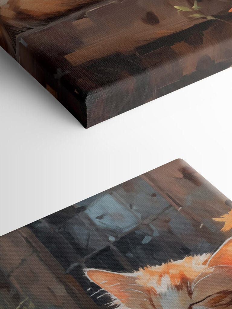 Cat lying on a ledge