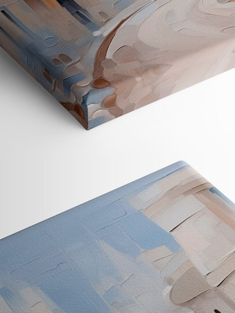 Painting of a city Painting of a city