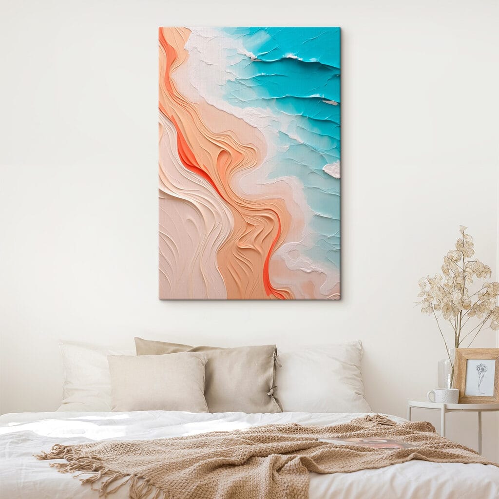 Textured waves of land and sea