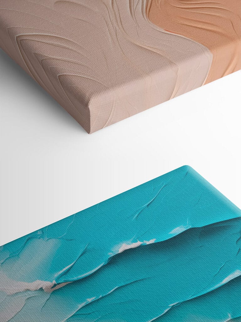 Textured waves of land and sea