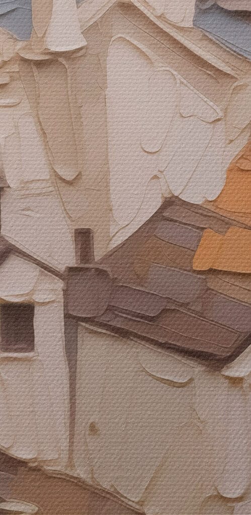 Painting of a city Painting of a city