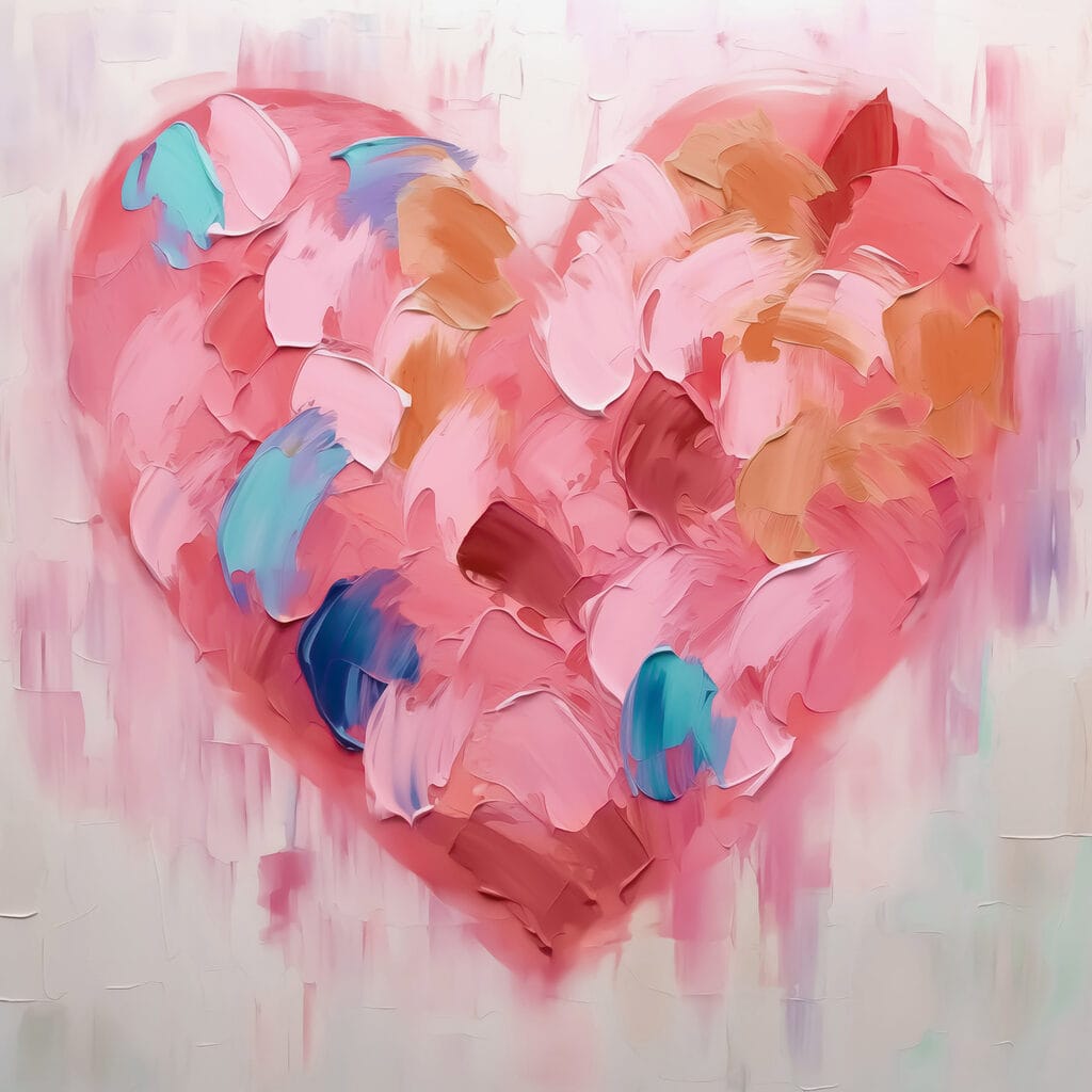 Painting of a heart