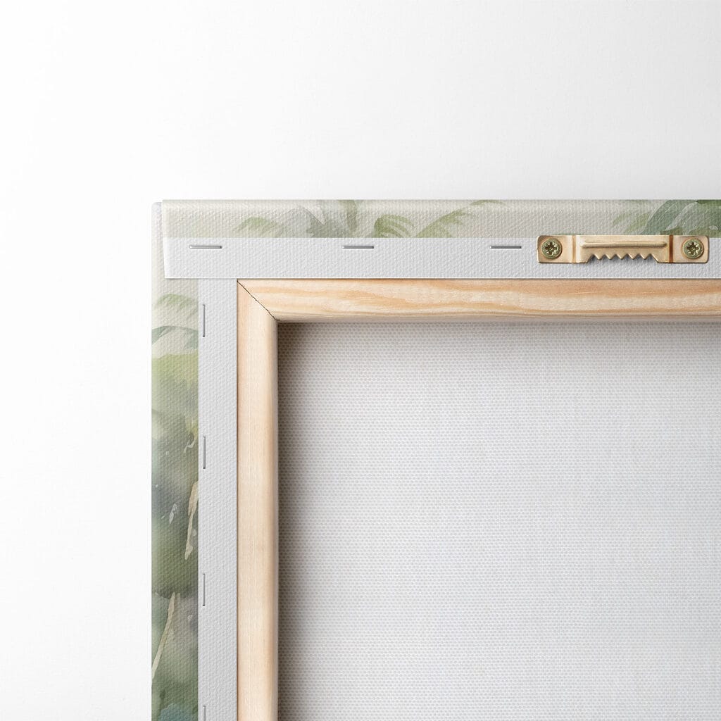 Water with palm trees and rocks Water with palm trees and rocks