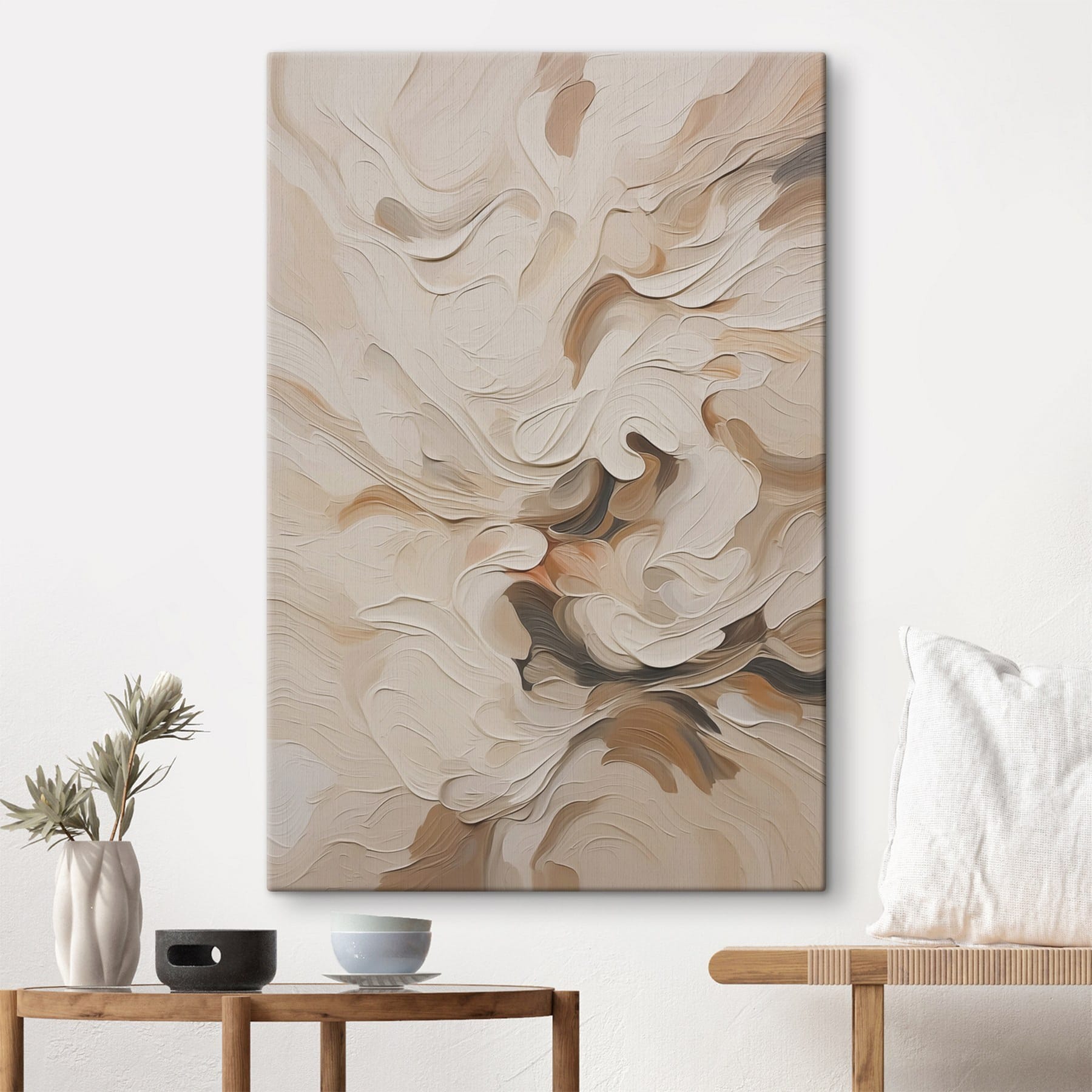 Soft hues in flowing abstraction