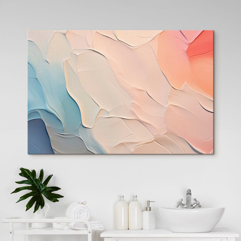 Textured layers in soft hues Textured layers in soft hues