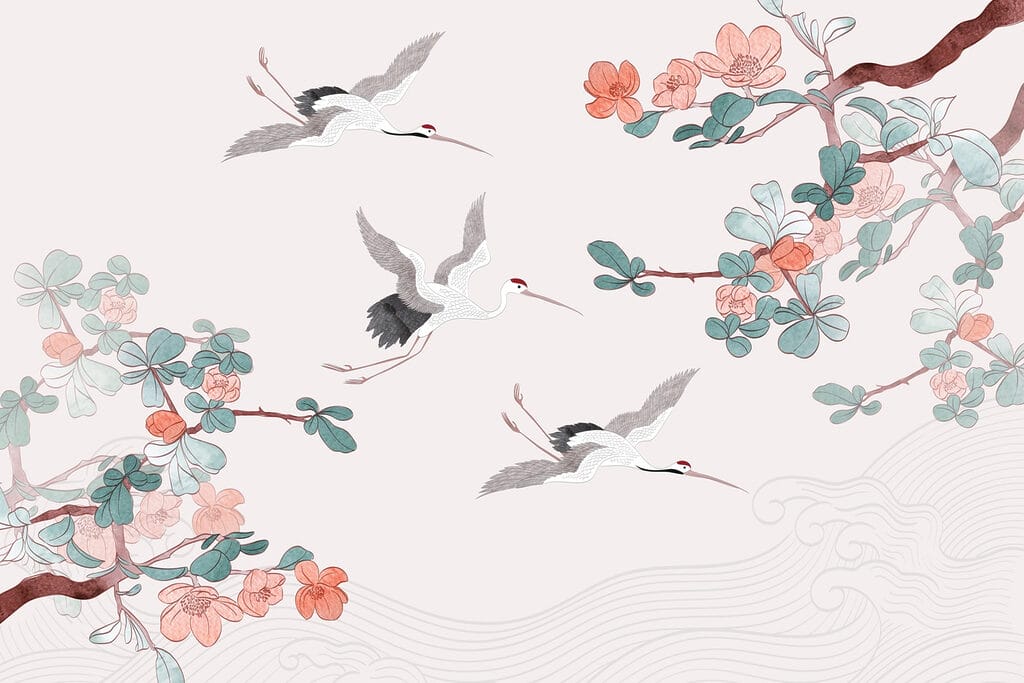 Group of birds flying in the air Group of birds flying in the air