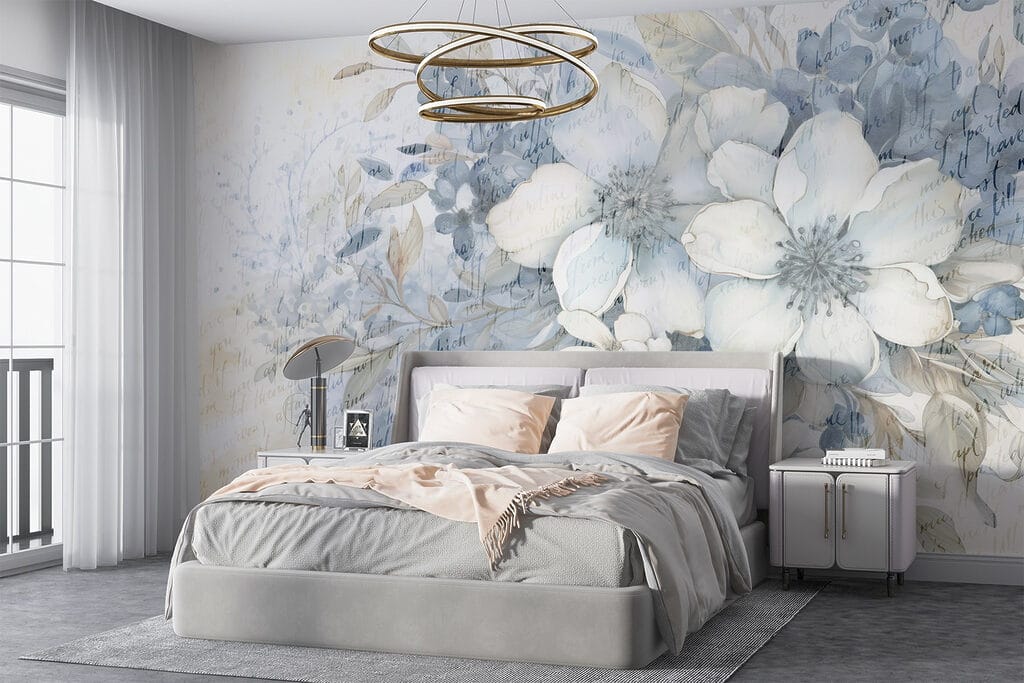 Painting of flowers and leaves Painting of flowers and leaves