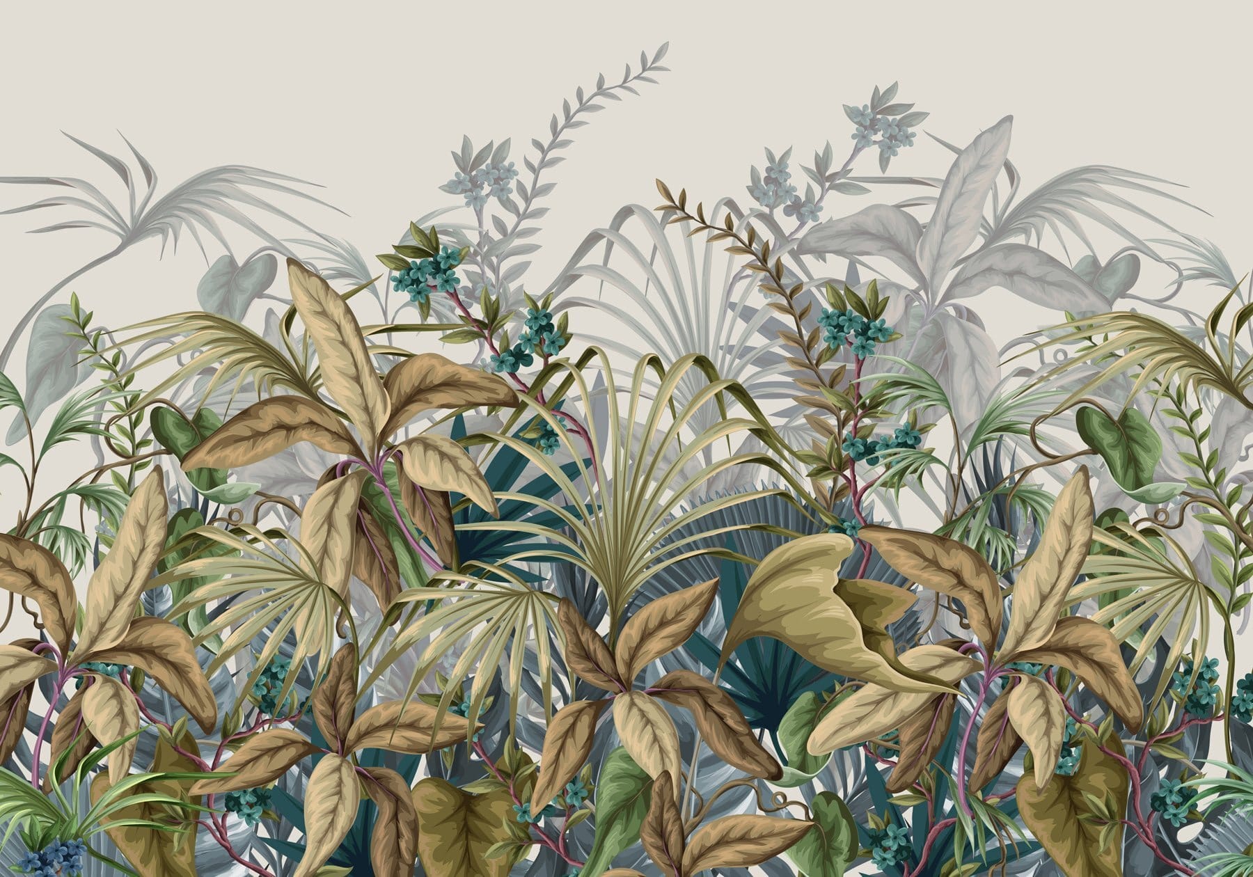 Vibrant foliage in lush arrangement