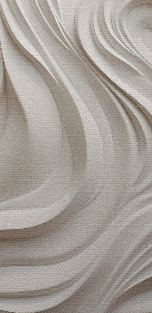 White wall with wavy lines