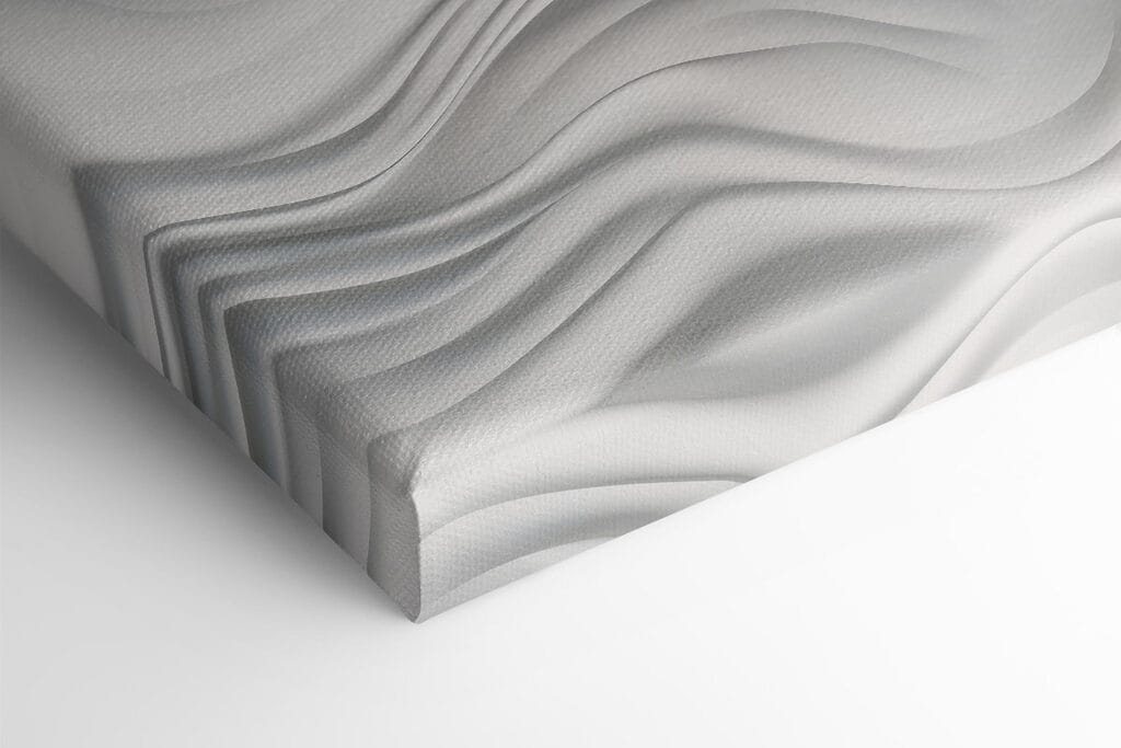 White wavy surface with lines