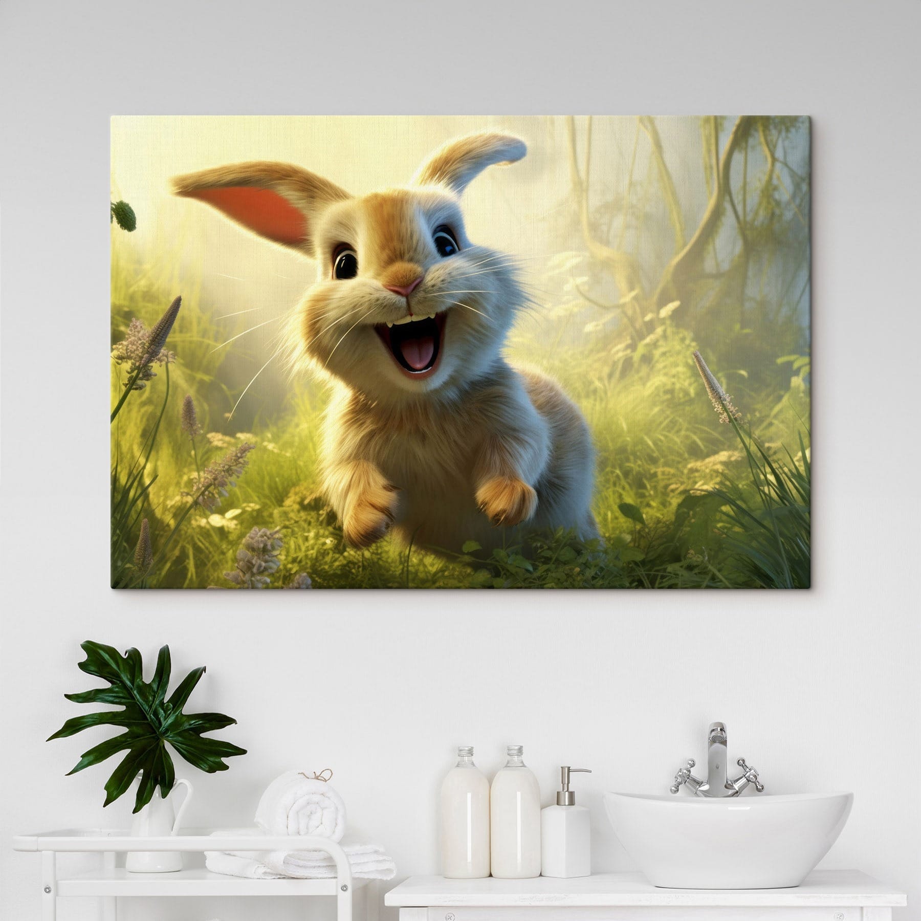 Rabbit in the grass Rabbit in the grass