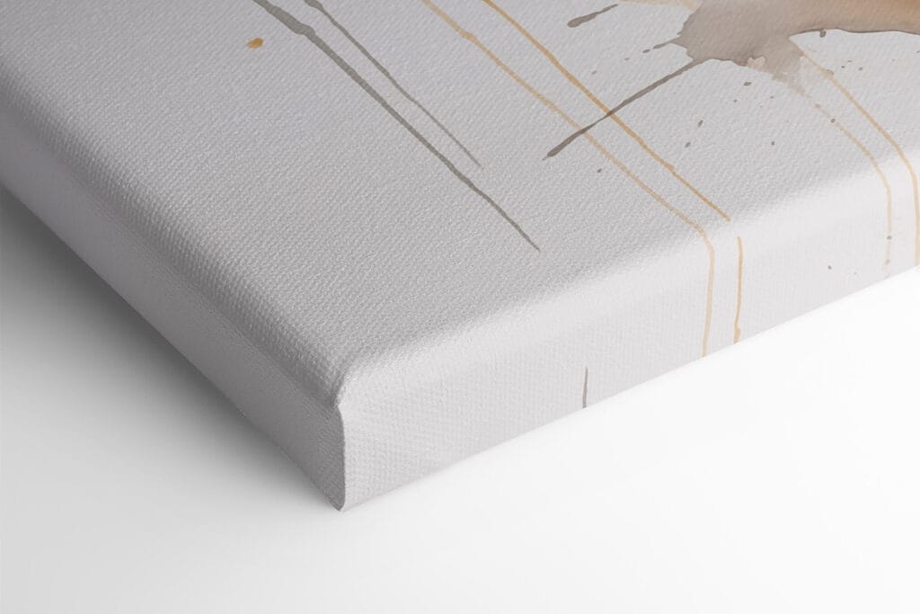 Woman's face with a splash of paint