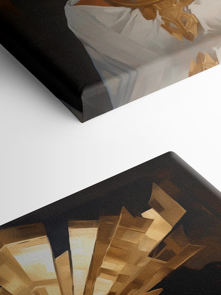 Regal elegance adorned with ancient attire