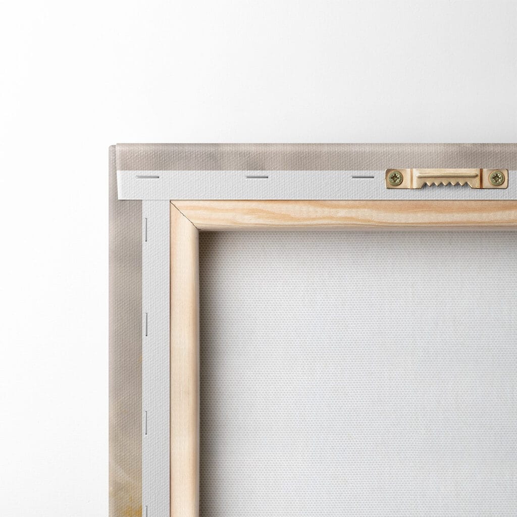 Painting of a white horse with a long mane Painting of a white horse with a long mane