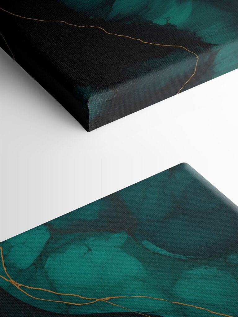 Serene flow of emerald and earth