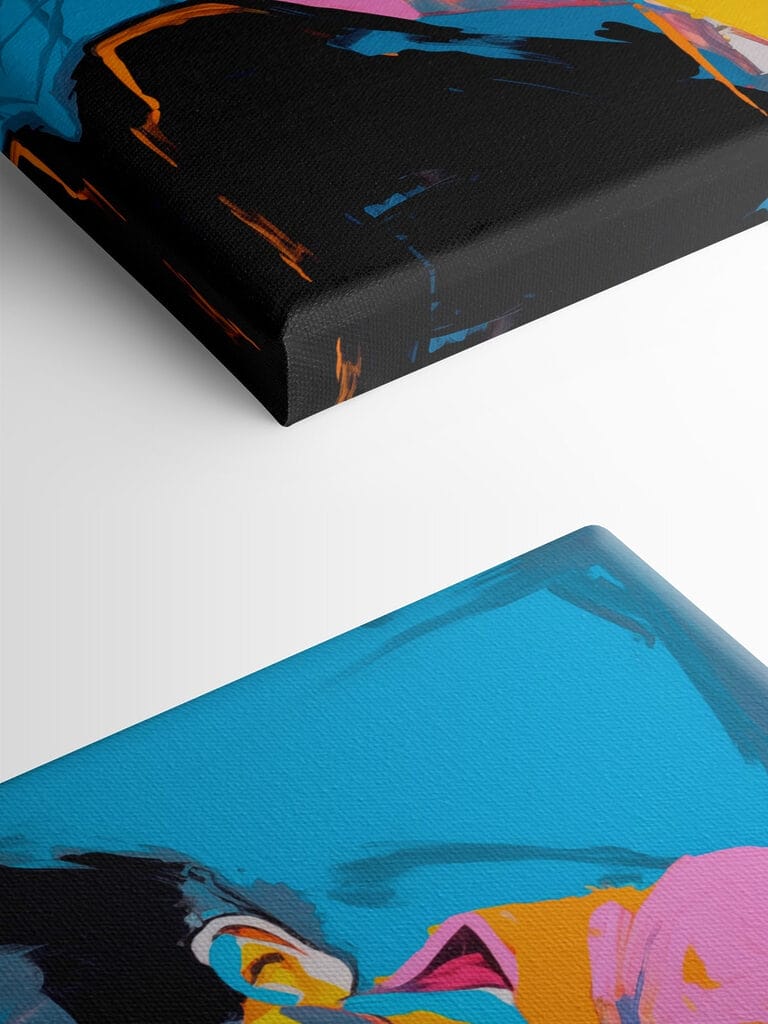 Painting of a woman with her head on her knees Painting of a woman with her head on her knees