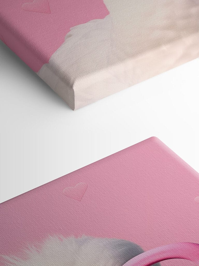 Duck wearing pink glasses