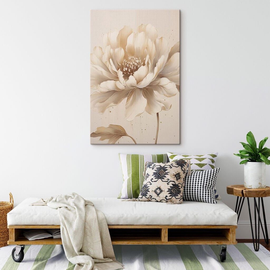 Painting of a flower Painting of a flower