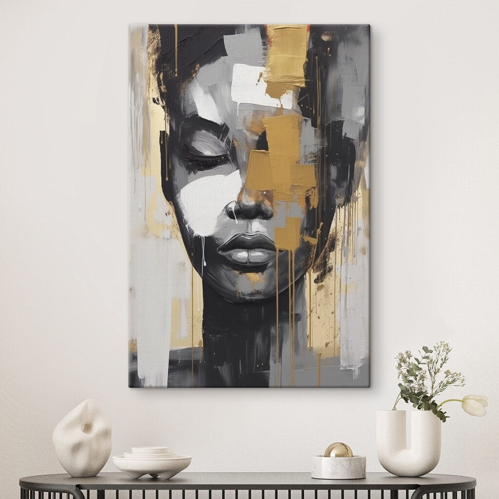 Painting of a woman's face