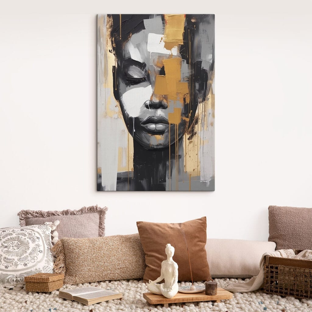 Painting of a woman's face