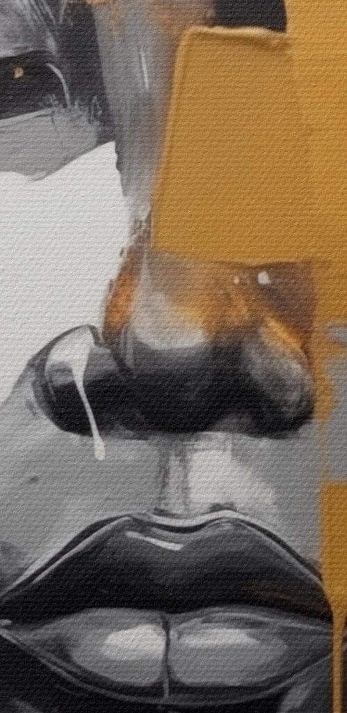 Painting of a woman's face