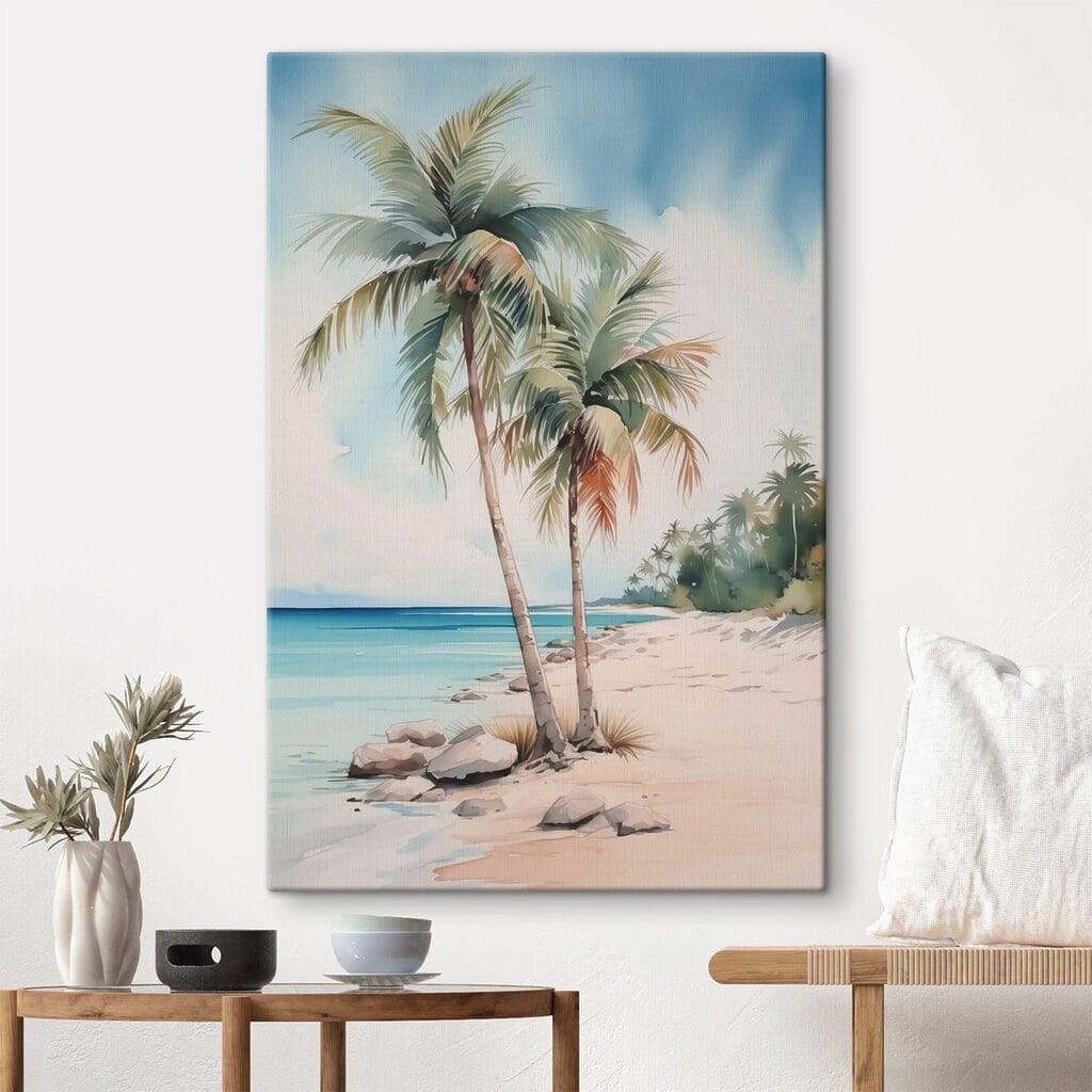 Palm trees on a beach