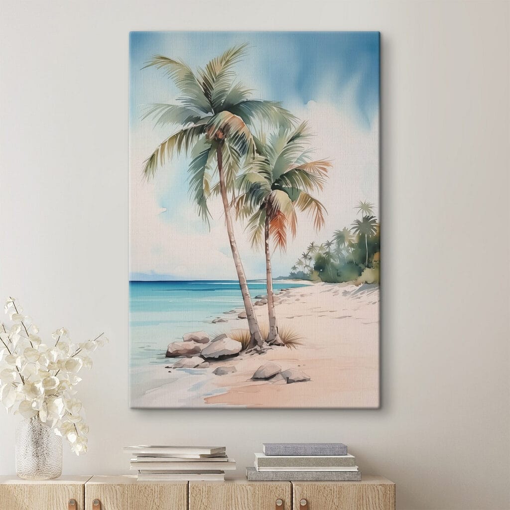 Palm trees on a beach