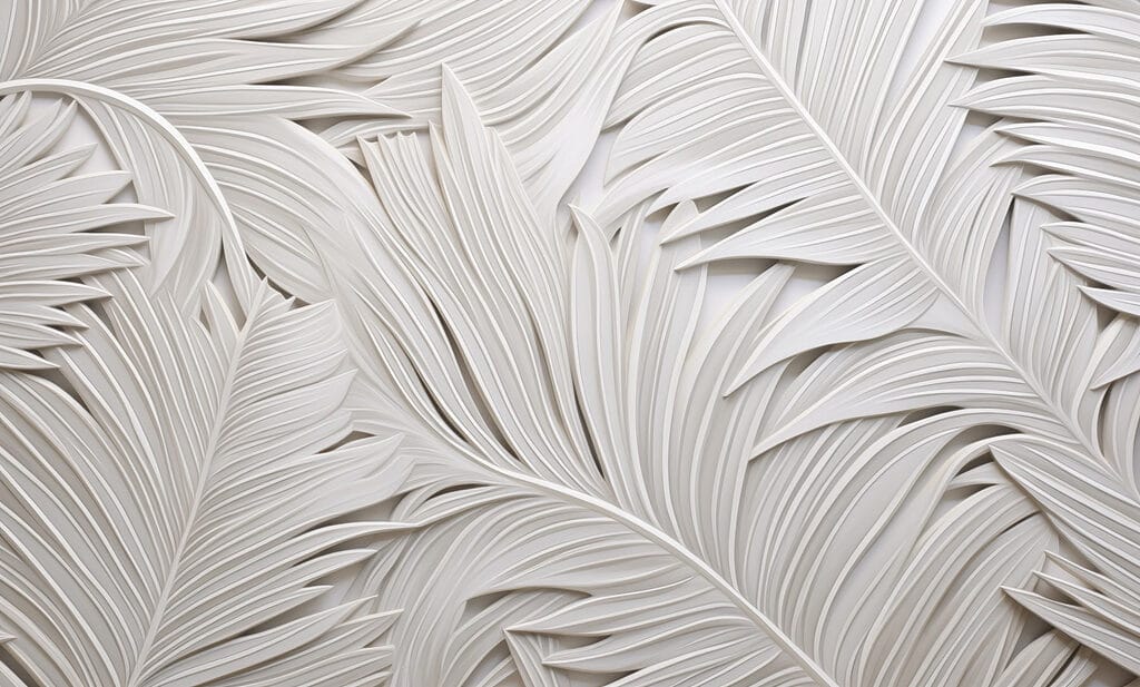 Biely papier vystrihnutý z listov Biely papier vystrihnutý z listov