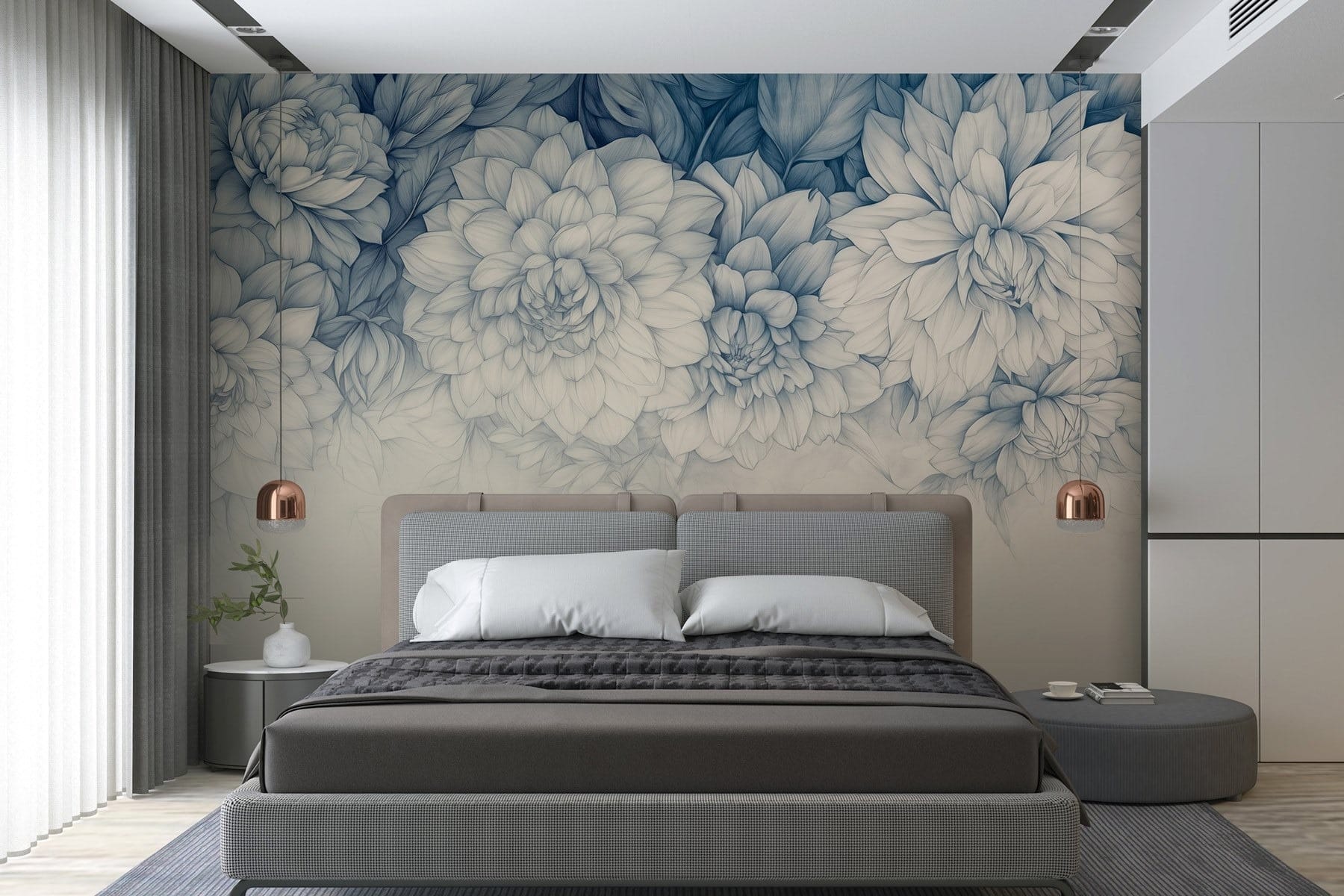 Delicate blooms in soft hues