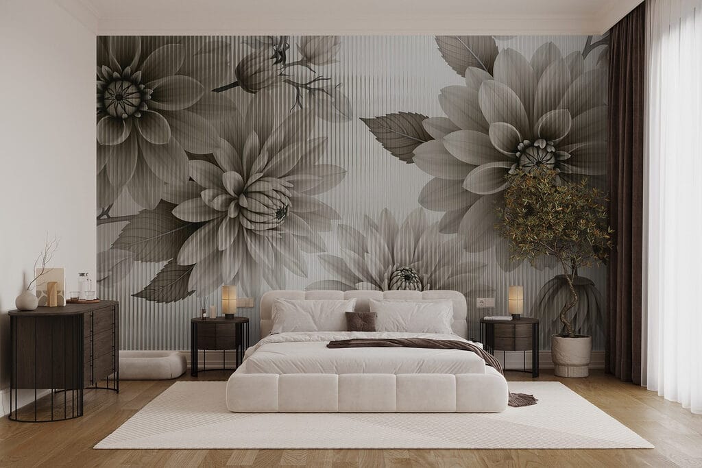 Elegant floral design in muted tones Elegant floral design in muted tones
