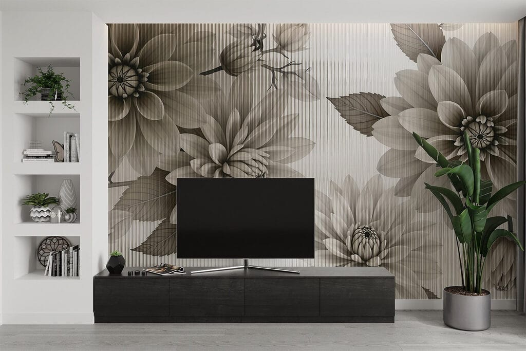 Elegant floral design in muted tones Elegant floral design in muted tones