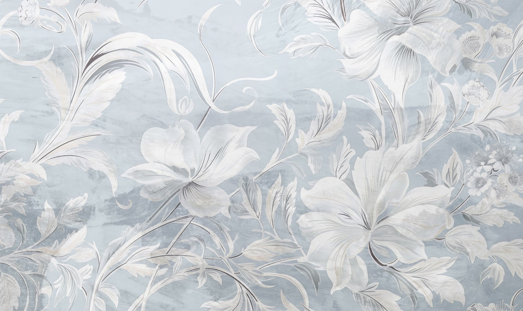 White and grey floral pattern White and grey floral pattern