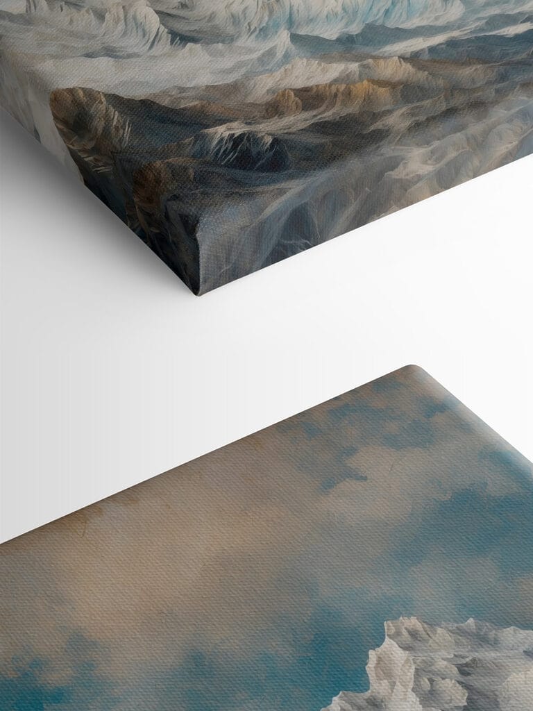 Mountain range with snow Mountain range with snow