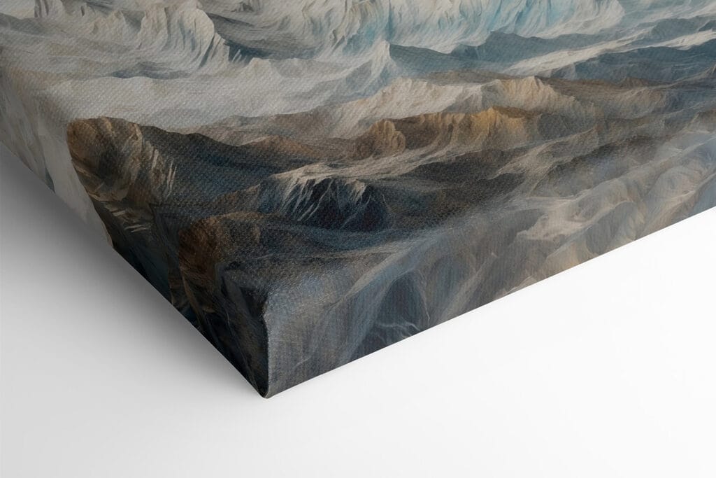 Mountain range with snow Mountain range with snow