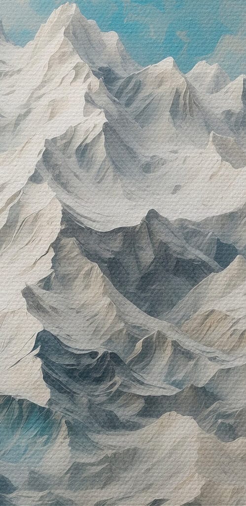 Mountain range with snow Mountain range with snow