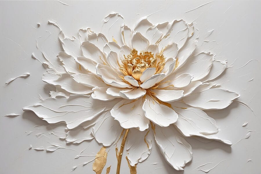 Canvas prints Elegant flower in soft textures
