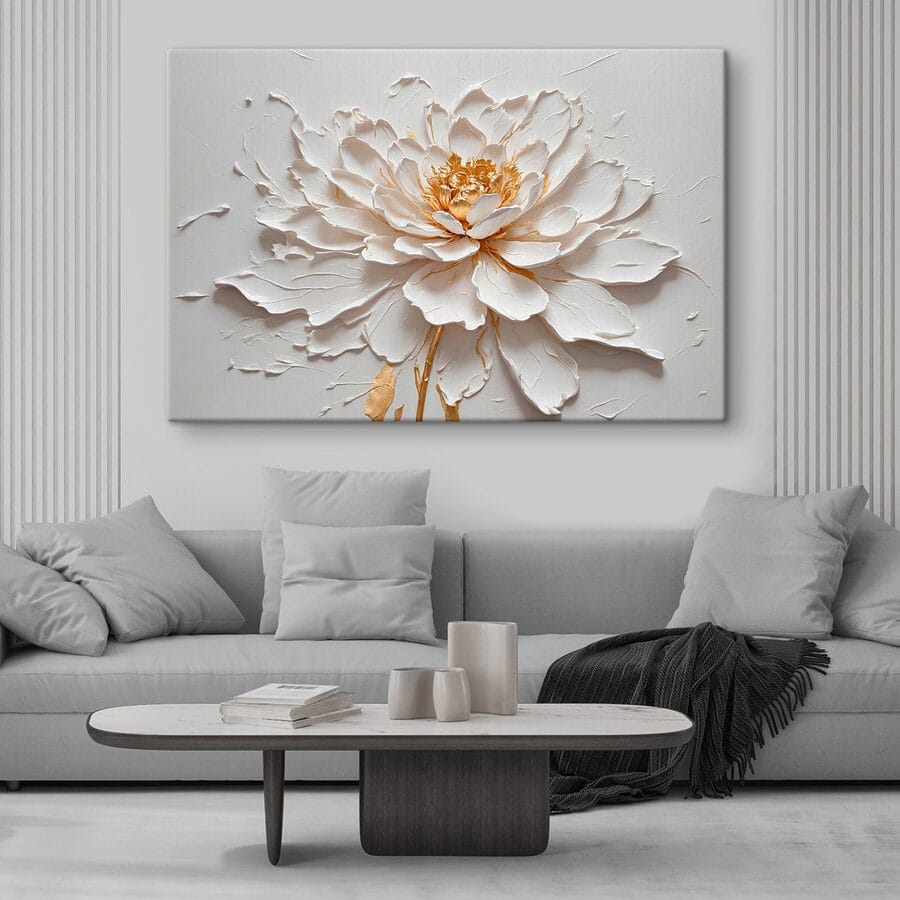Canvas prints Elegant flower in soft textures