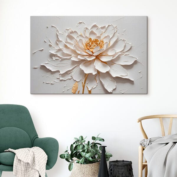 Canvas prints Elegant flower in soft textures Canvas prints Elegant flower in soft textures