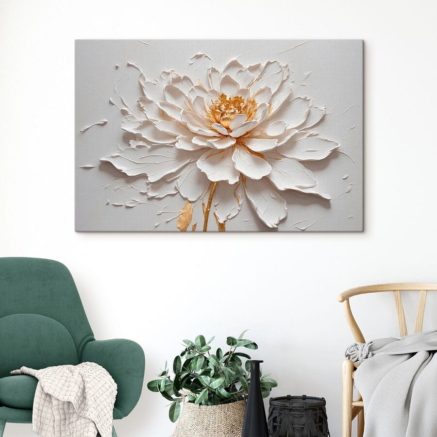 Canvas prints Elegant flower in soft textures