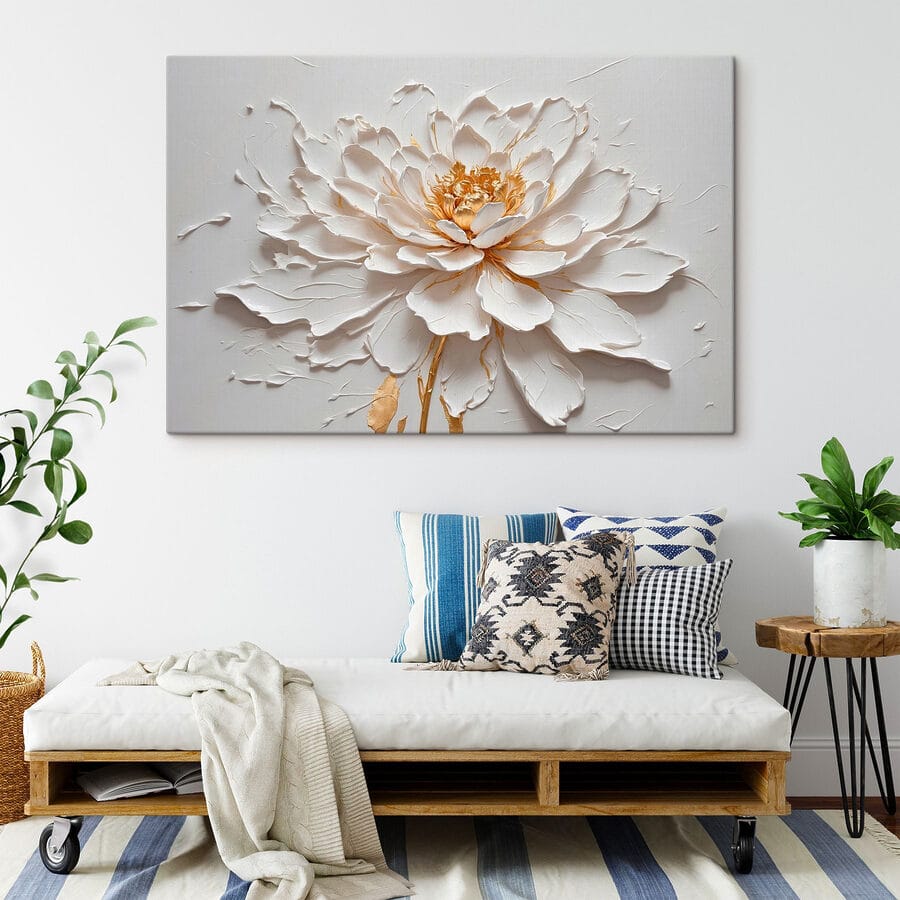 Canvas prints Elegant flower in soft textures