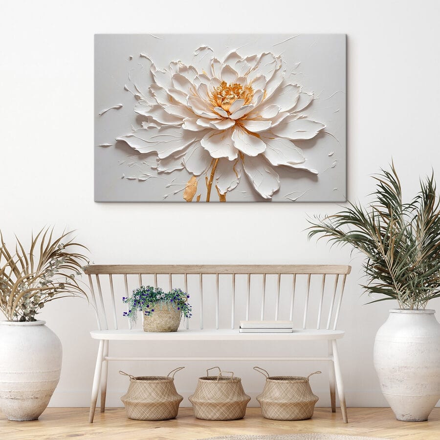 Canvas prints Elegant flower in soft textures