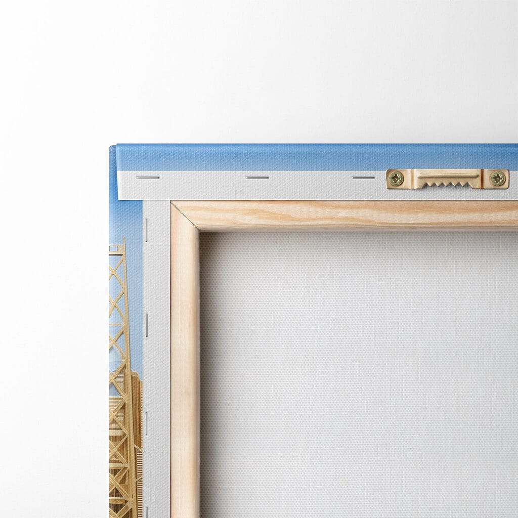 City skyline with vibrant colors City skyline with vibrant colors