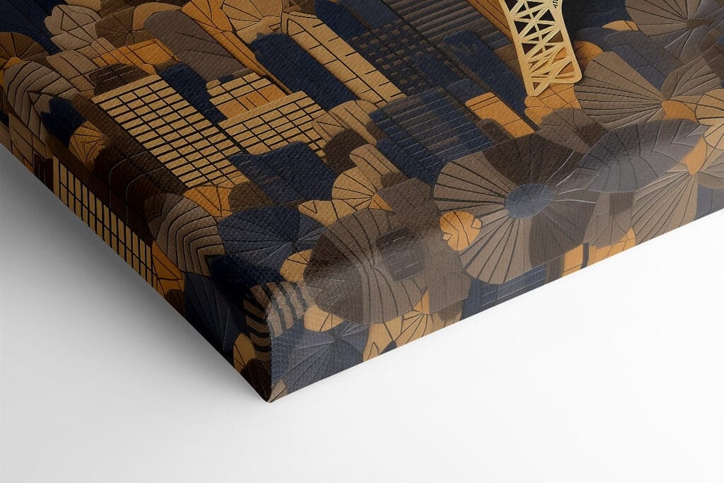 Eiffel Tower amidst a cityscape Eiffel Tower amidst a cityscape