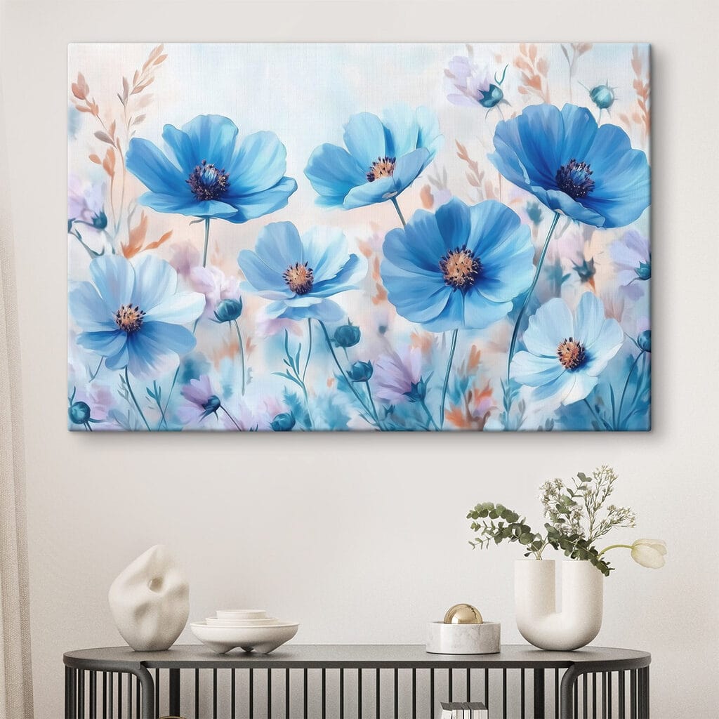 Group of blue flowers Group of blue flowers