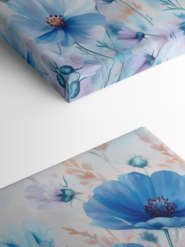 Group of blue flowers Group of blue flowers